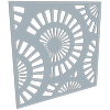 ProtectorAl 300-1200w x 300-1200h Silver Matte/Gloss White Sunburst Unframed Composite Deco Panel