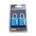 Syneco Luggage Combination Padlock Set - 2 Pack
