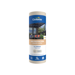 Coolaroo 1.83 x 8m Shell All Purpose Sun Protection 90% UV Block Shadecloth