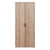 European Cabinetry Natural Oak Slim Scandi Black Handles Stockholm Storage Cupboard