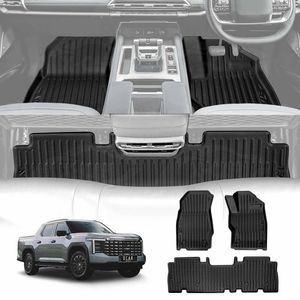 Floor Mats for LDV Terron 9 Dual Cab 2025-Onwards Car Waterproof Protection Liner Set