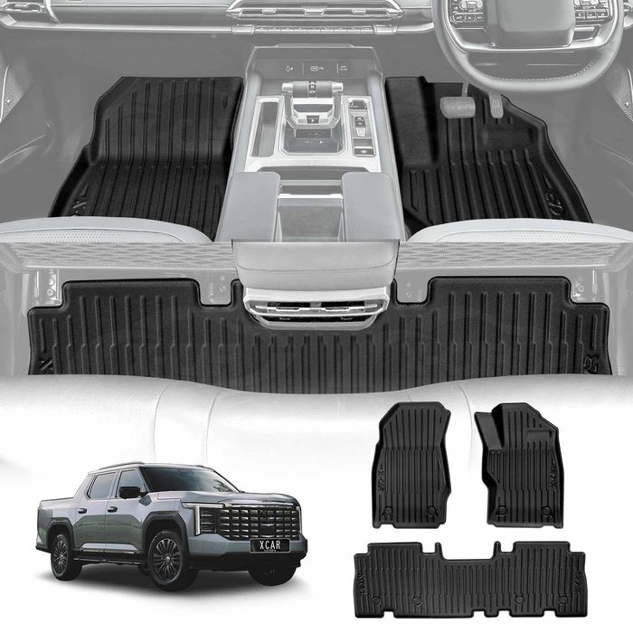 Floor Mats for LDV Terron 9 Dual Cab 2025-Onwards Car Waterproof Protection Liner Set