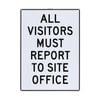 Sandleford 450 x 600mm All Visitors Plastic Sign