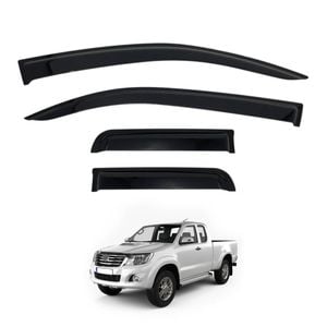 AUSGO Injection Weather Shields for Toyota Hilux Extra Cab 2015-2025 Weathershields Window Visors Wind Deflectors