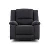 Anderson 1 Seater Fabric Electric Recliner Sofa Chair Jet Dark Grey