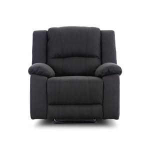 Anderson 1 Seater Fabric Electric Recliner Sofa Chair Jet Dark Grey
