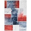 Solaris Red Ash 180x270cm Red Grey Rug