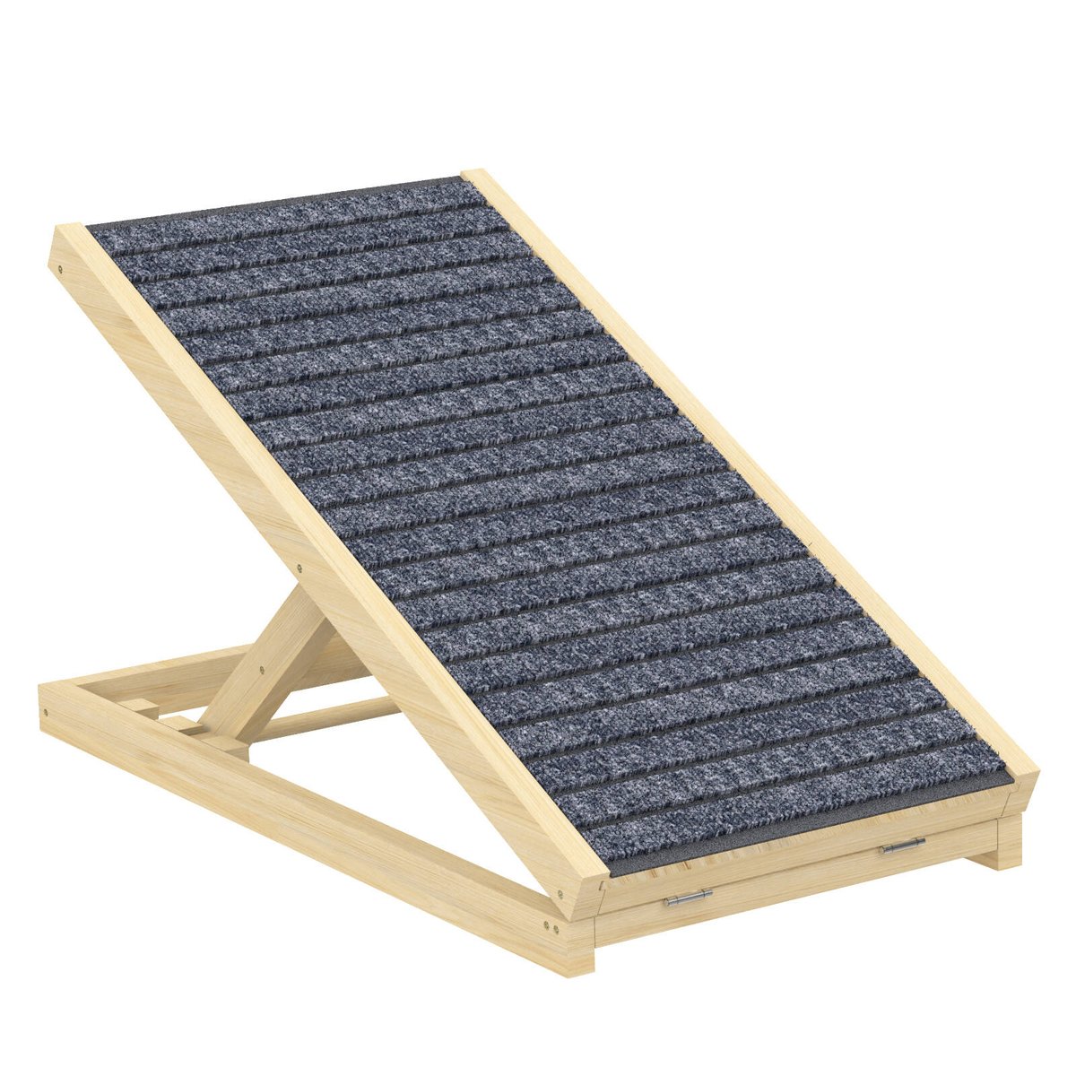 Advwin Dog Ramp 70cm Adjustable Height Wooden Steps Stairs Foldable