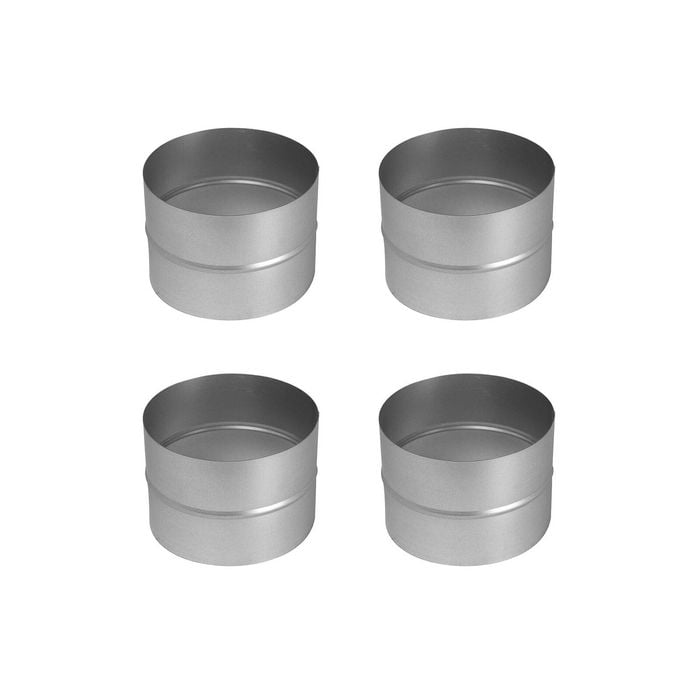 Deflecto 150mm Galvanised Duct Connector - 4 Pack