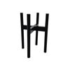Plantly Co Black Adjustable Bamboo Plant Stand
