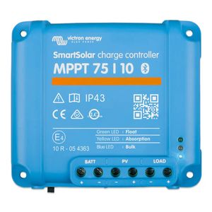 Victron 12/24V 10A SmartSolar MPPT 75/10 Bluetooth Solar Charge Controller