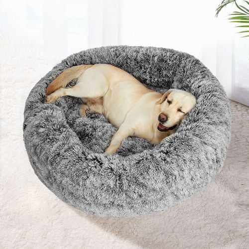 PaWz 90x90x25cm Removable Cover Calming Bed in Charcoal Colour Bunnings Australia