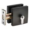 Gainsborough Matt Black G2 Series Smooth Square Double Cylinder Deadbolt