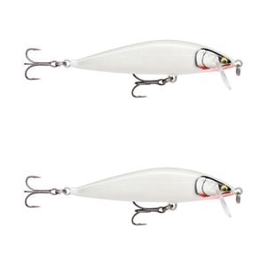 2x Rapala 9.5cm Countdown Sinking Hardbody Balsa Fishing Lures - Glass Ghost