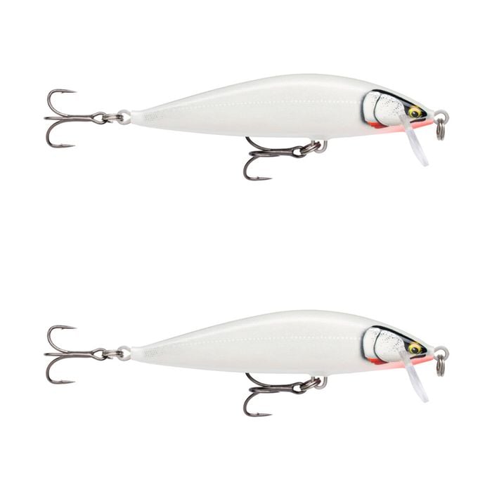 2x Rapala 9.5cm Countdown Sinking Hardbody Balsa Fishing Lures - Glass Ghost