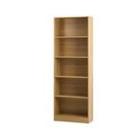 Oikiture Bookshelf Bookcase Display shelves Natural