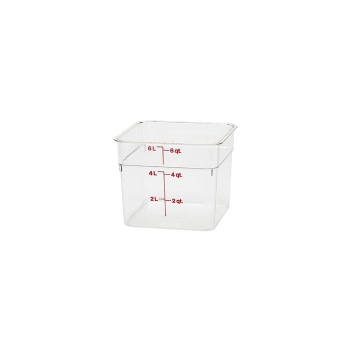 Cambro CamSquare Storage Container Polycarbonate Clear 215x215x185mm / 5.7Lt