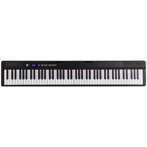 Ufurniture 88 Keys Foldable Electronic Piano Keyboard with Portable Piano Bag and Headphone Digital Keyboard Black