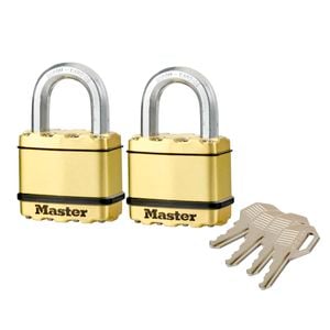 Master Lock 50mm Excell Padlock - 2 Pack