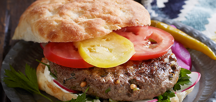 Spiced Lamb Pinenut Burger