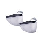 Flexi Storage Decorative Shelving Aluminium Slim Shelf Clip - 2 Pack