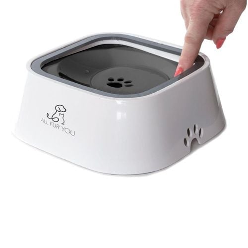 All Fur You Anti Splash Dog Water Bowl Grey