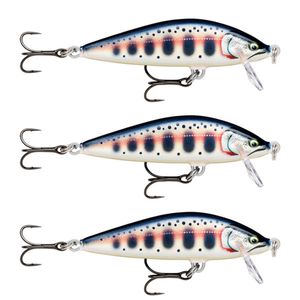 3x Rapala 5.5cm Countdown Sinking Hardbody Balsa Fishing Lures - Gilded Yamame
