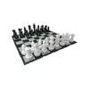 Giant Size Plastic Outdoor Chess Game Set w/Mat 3x3m