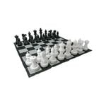 Giant Size Plastic Outdoor Chess Game Set w/Mat 3x3m