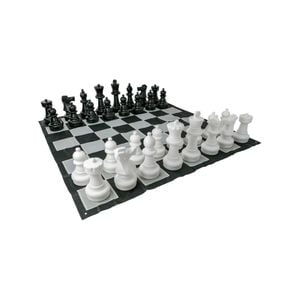 Giant Size Plastic Outdoor Chess Game Set w/Mat 3x3m