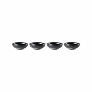 Share Stoneware Sauce Dish Set Of 4 8x2cm Black Alex Liddy