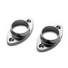Sandleford 25mm Chrome Rod Fittings Oval Flange - 2 Pack