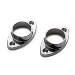 Sandleford 25mm Chrome Rod Fittings Oval Flange - 2 Pack