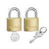 Master Lock 30mm Keyed Brass Padlock - 2 pack