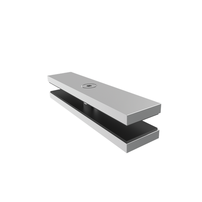 ProtectorAl 23 x 26 x 120mm Stainless Steel Glass To Glass Friction Fit Clamp