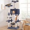 BEASTIE Cat Tree Tower Scratching Post Hammock Grey 184cm