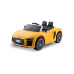 R8 Spyder Audi Licensed Kids Electric Ride On Car Remote Control by Kahuna - Yellow