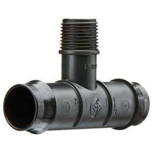 Pope 25mm Barbed x 15mm BSPM Threaded Tee
