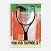 Galrie Vintage Roland Garros 1987 Tennis Poster - Iconic Sports Art Print for Collectors, Poster Only, 70 x 100cm (28 x 40inch)