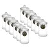 12pk Lemon & Lime 150ml/11x6cm Glass Multipurpose Jar - Clear