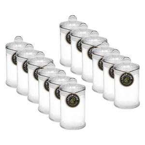 12pk Lemon & Lime 150ml/11x6cm Glass Multipurpose Jar - Clear
