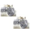 SOGA 2X 150x200cm Smoke Gray Premium Milk Velvet Throw Blanket