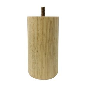 Adoored 73 x 150mm Raw Wood Round Furniture Leg