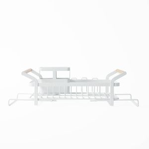 Ezy Storage Expandable Over Sink Dish Rack White