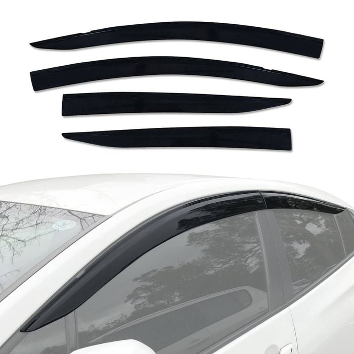 AUSGO Injection Weather Shields For Toyota Prius 2016-Onwards Weathershields Window Visors Wind Deflectors