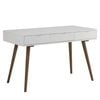 Modern Furniture BLANCO 120cm Study Desk - White & Walnut