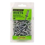 Otter 4.8 x 6.4mm Countersunk Open Aluminium Rivets - 100 Pack