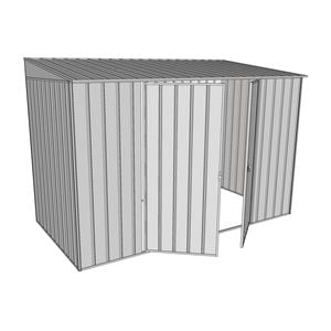 Build-a-Shed 3.0 x 1.5 x 2.0m Zinc Double Hinge Door Narrow Shed - Zinc