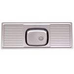 Clark Single Centre Bowl Benchmark Sink With No Tap Hole