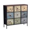Bellos Living 9 Drawer Chest Retro Design Fabric Drawers